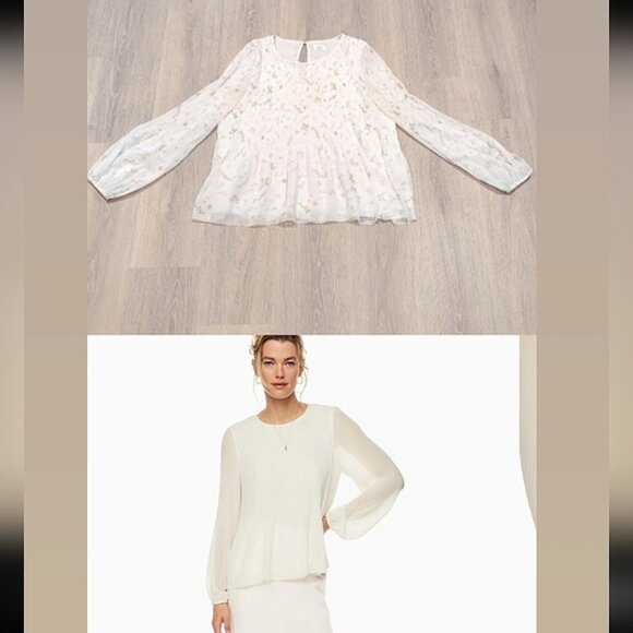 Wilfred Tops - Aritzia Wilfred Daydreamer Floral Blouse